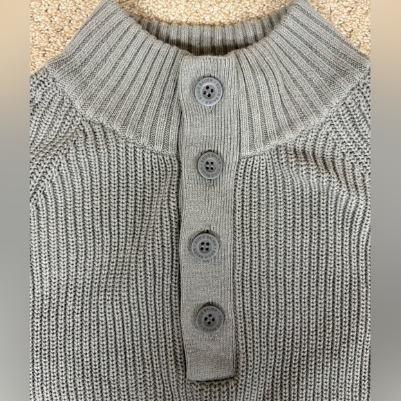 Eddie Bauer Men’s Gray Ribbed Knit Sweater – Size Large - Picture 4 of 4